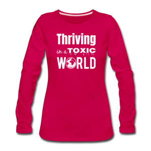 Women's Premium Long Sleeve T-Shirt - dark pink