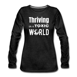 Women's Premium Long Sleeve T-Shirt - charcoal gray
