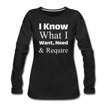 Women's Premium Slim Fit Long Sleeve T-Shirt - black