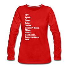 Women's Premium Slim Fit Long Sleeve T-Shirt - red